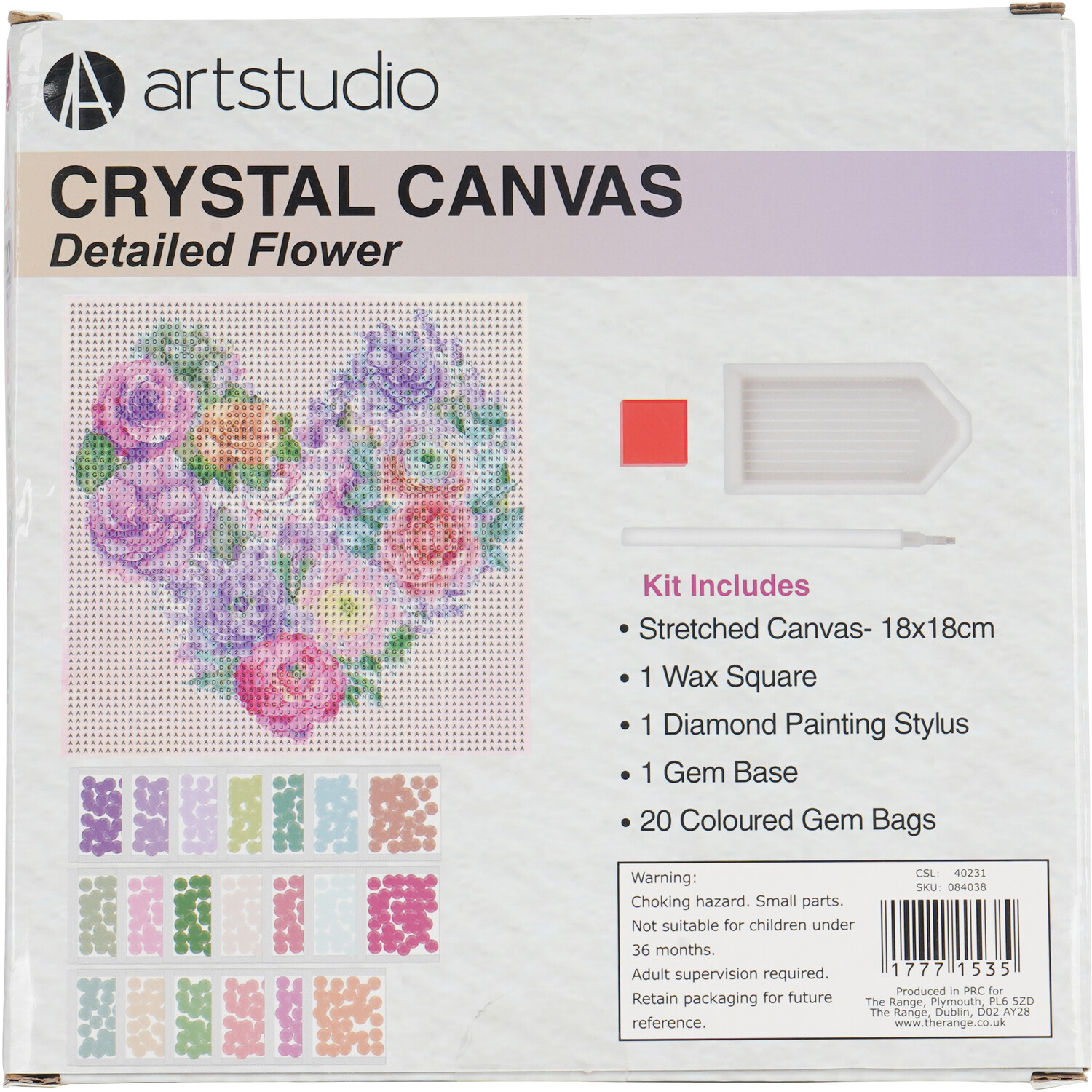 Art StudioCrystal Canvas Detailed Flower or Butterfly Image 6