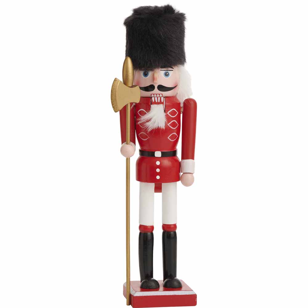 Wilko Traditional Wooden Nutcracker Ornament Wilko