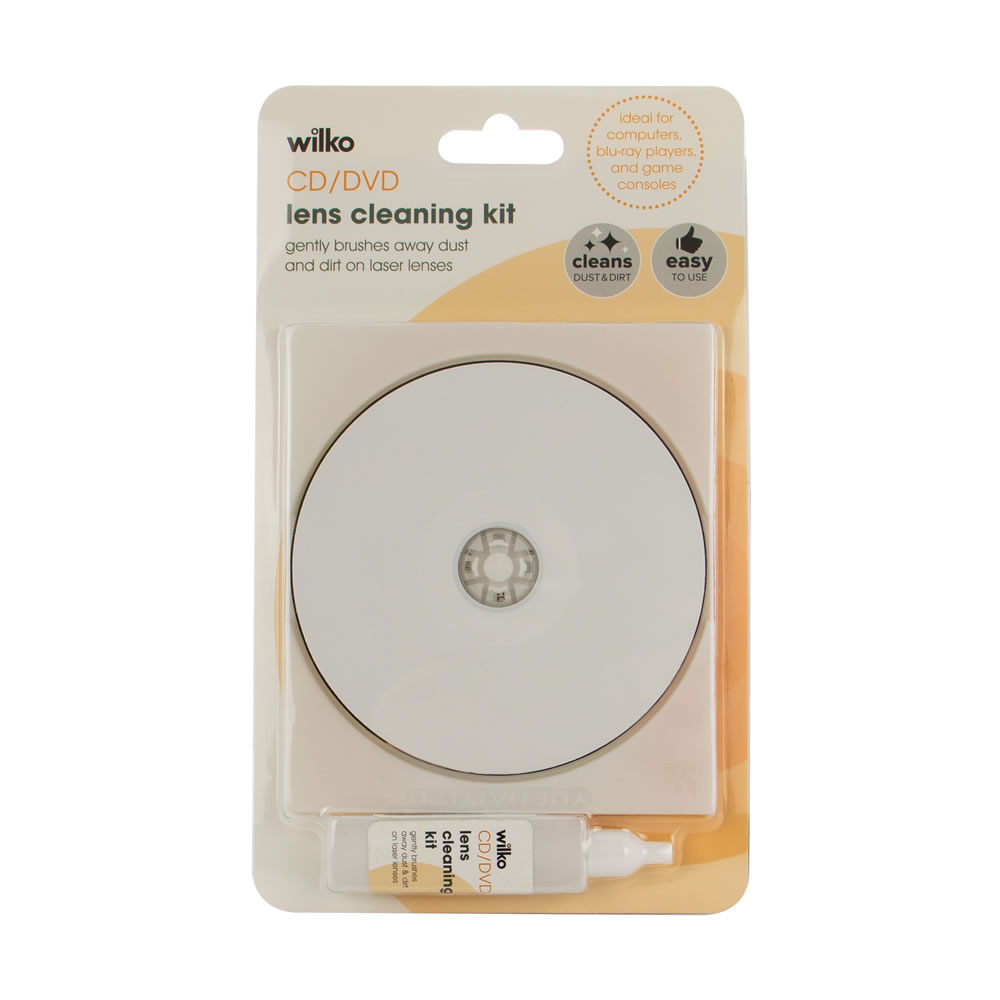 Wilko CD/DVD Lens Cleaning Kit Image 1