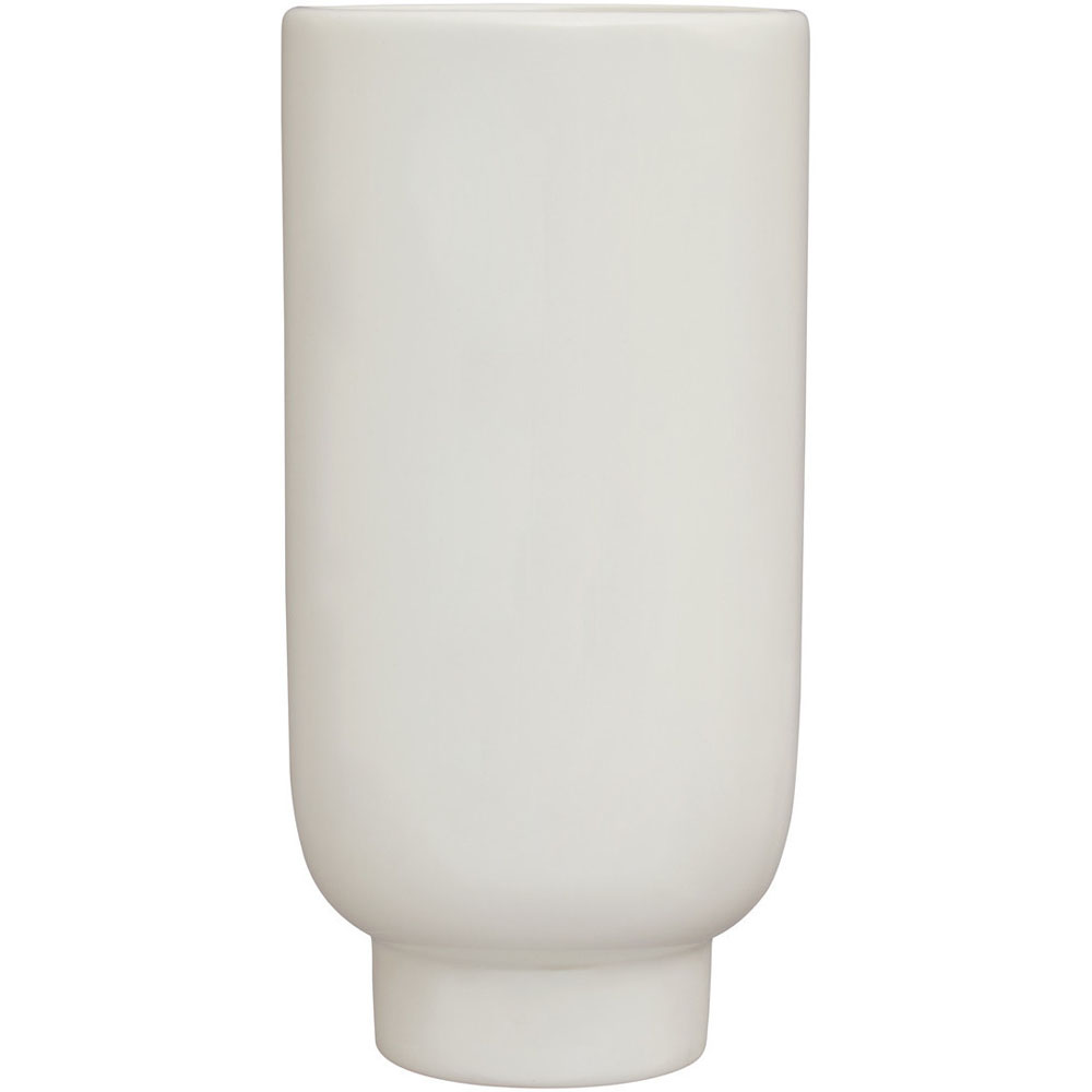 Premier Housewares White Fabia Face Ceramic Vase Large Image 2