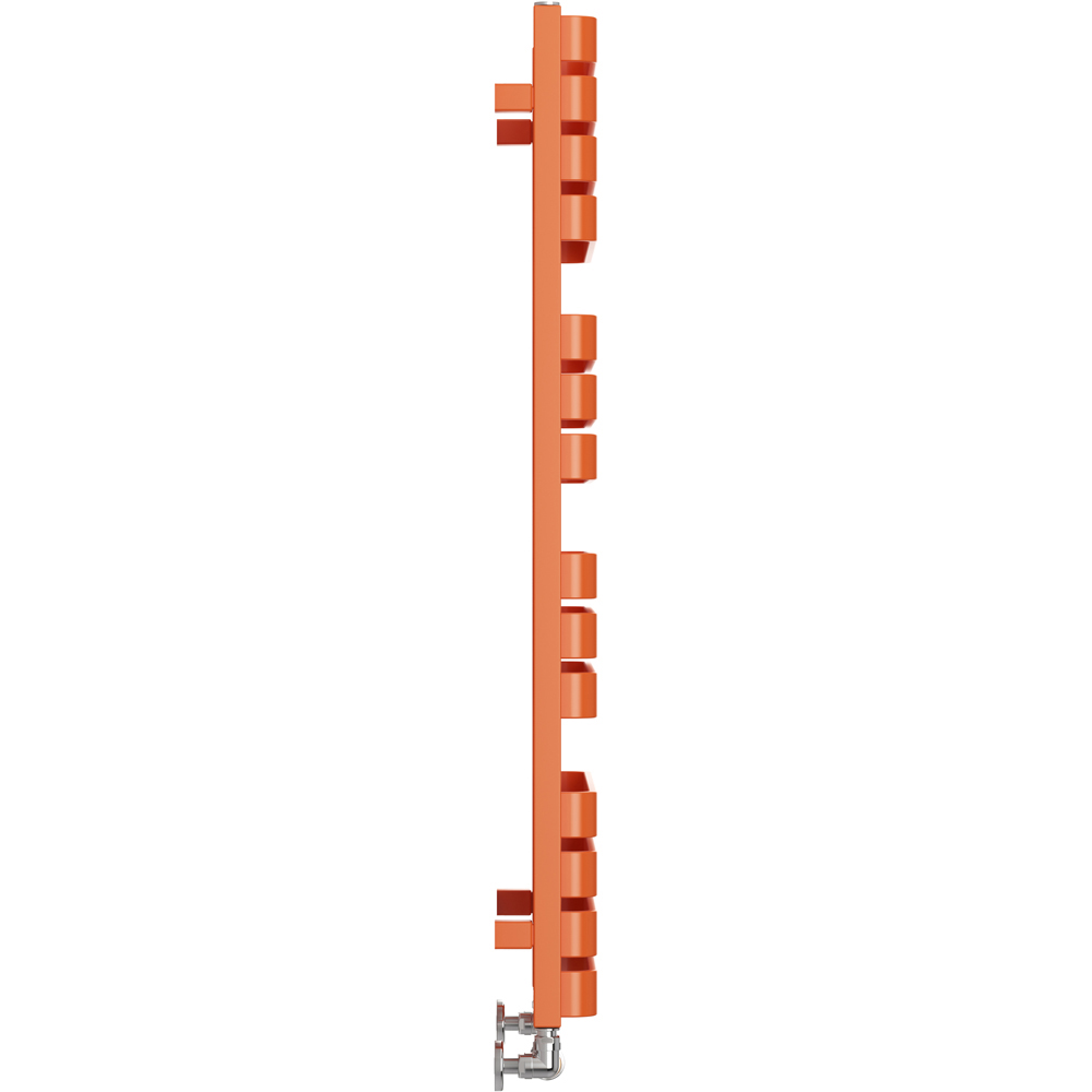 Terma Warp T Bold Matt Orange Heated Towel Rail 2660 BTU 1110 x 500mm Image 4