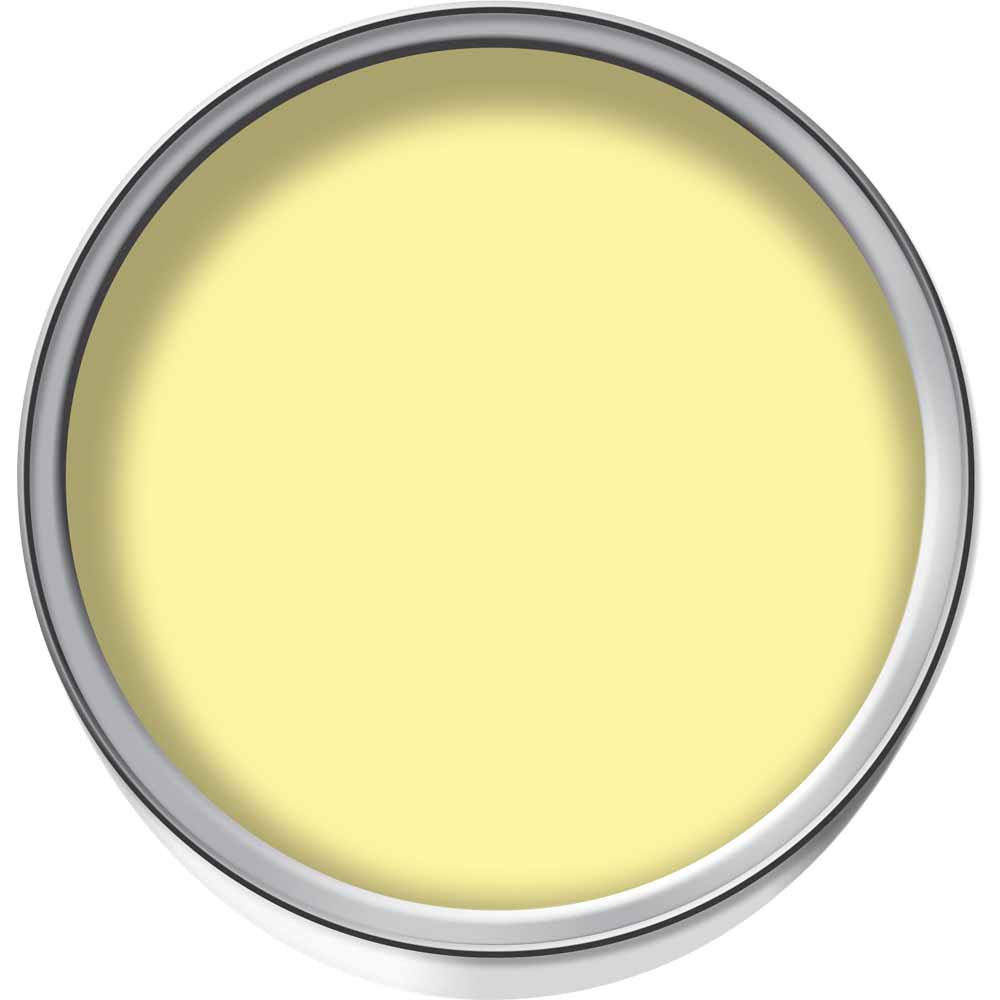 Wilko Happy Yellow Emulsion Paint Tester Pot 75ml Image 2