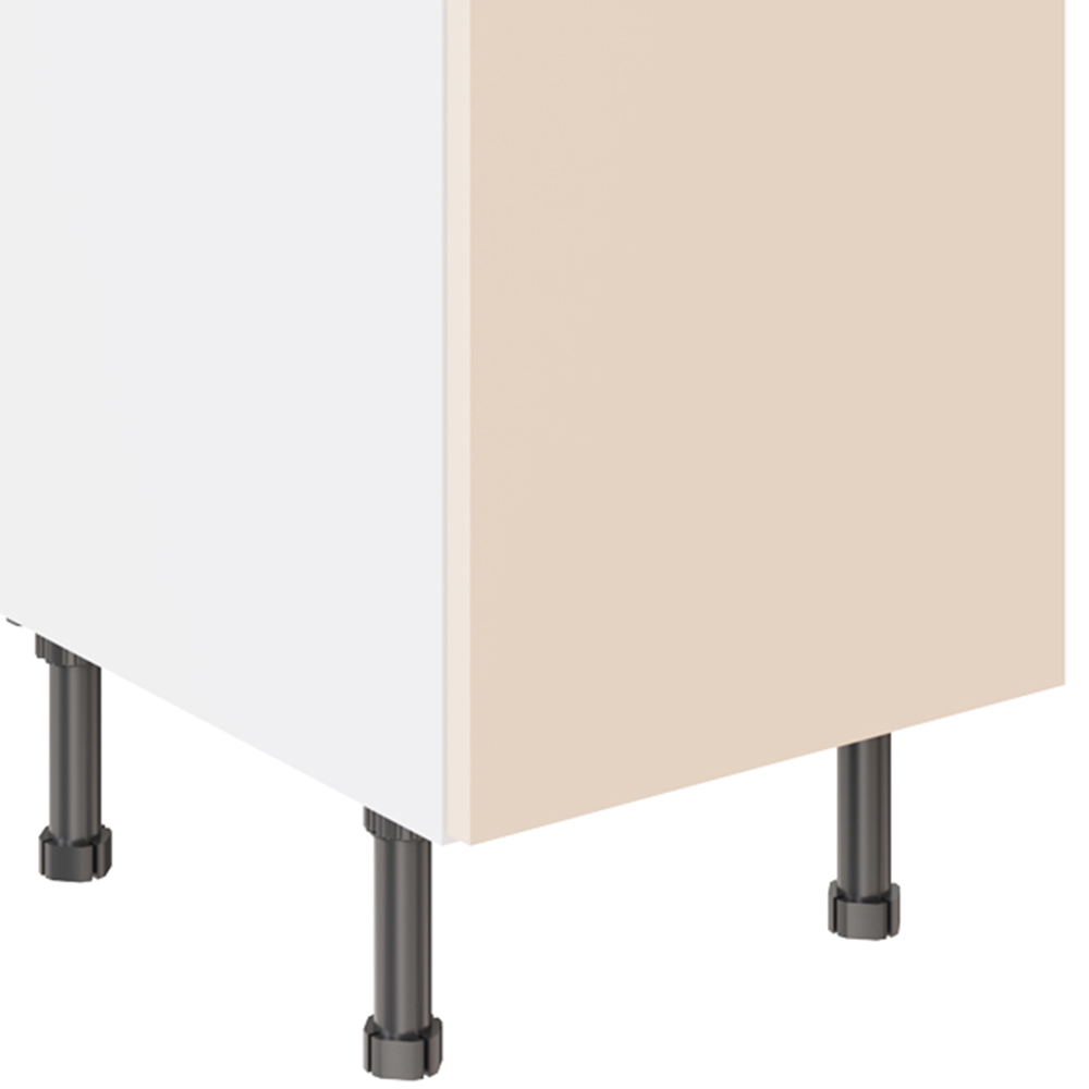 Kitchen Kit Slab Supergloss Cashmere Drawerline Base Cabinet 400mm Image 3