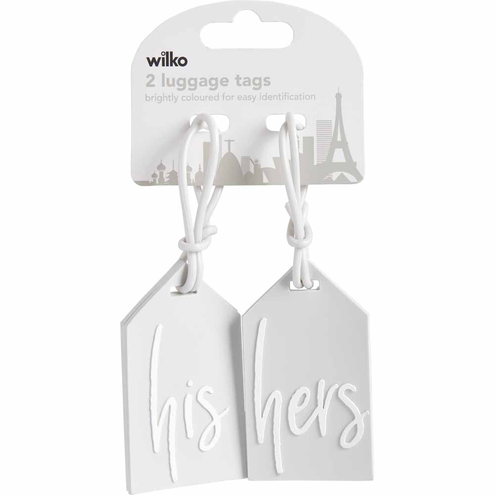 Wilko Luggage Tag His / Hers Image