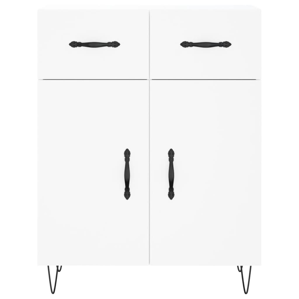 vidaXL 4 Door 2 Drawer White Highboard Image 8