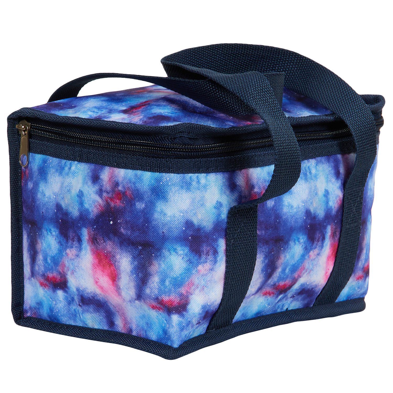 Galaxy or Indigo Tie Die Insulated Lunch Bag - Blue Image 5