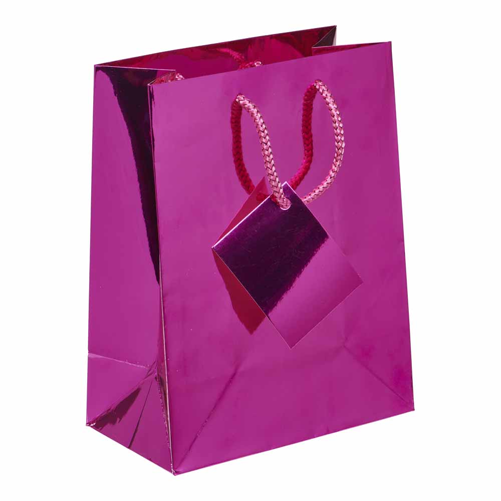 Wilko Gift Bag Foil Holographic Medium Image