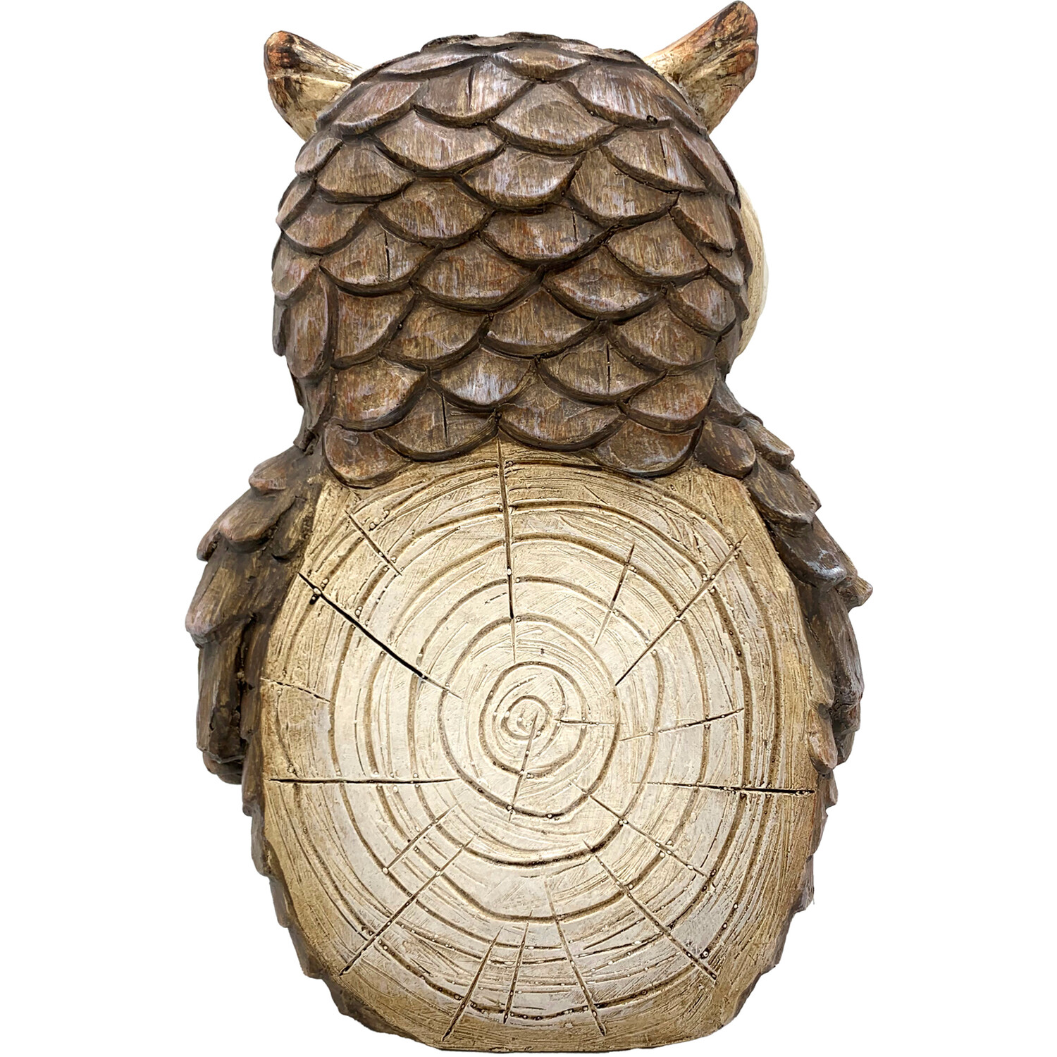 Mums Garden Owl Decorative Ornament Brown Image 2