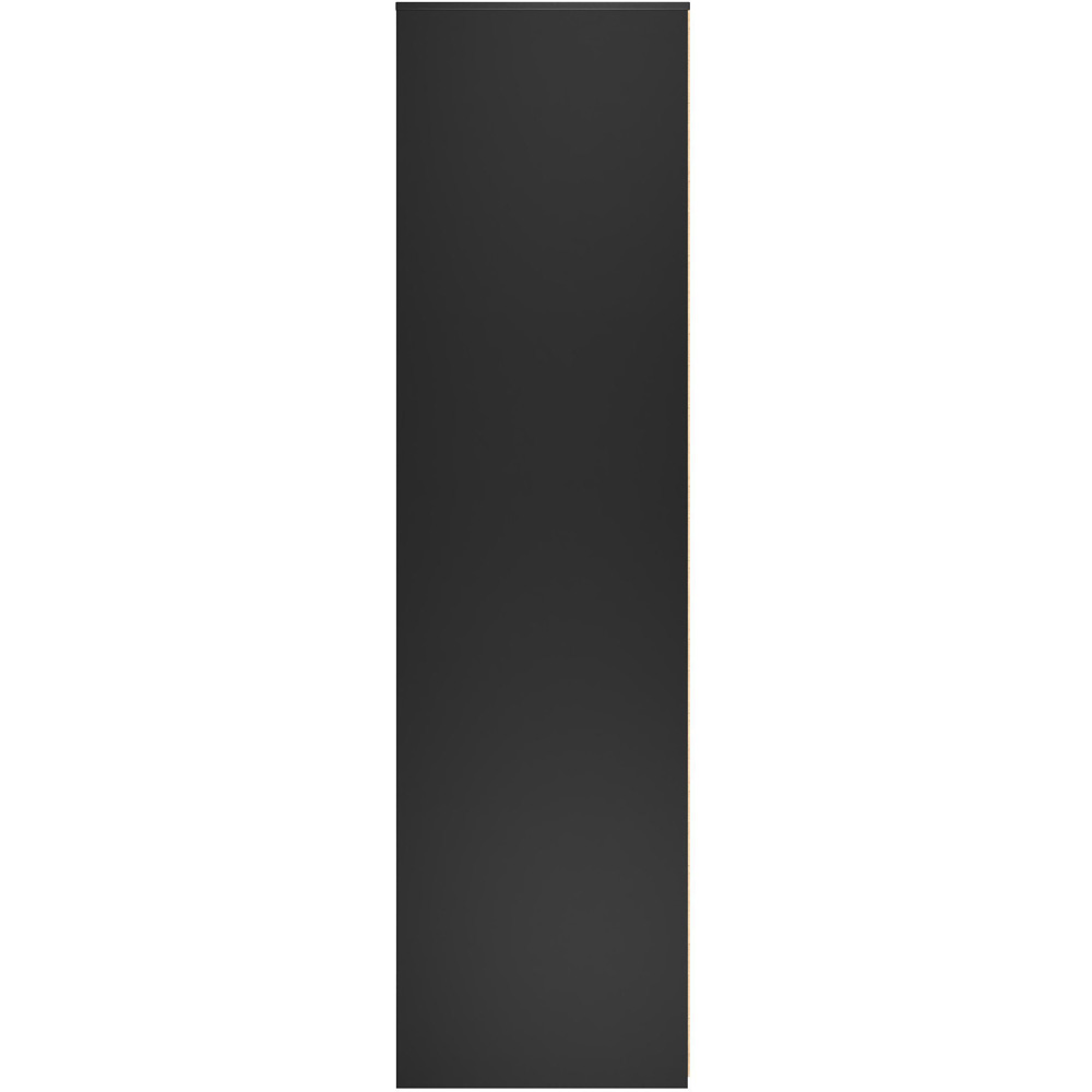 Crowndale Hong Kong 3 Door Matt Black Tall Wardrobe Ready Assembled Image 3