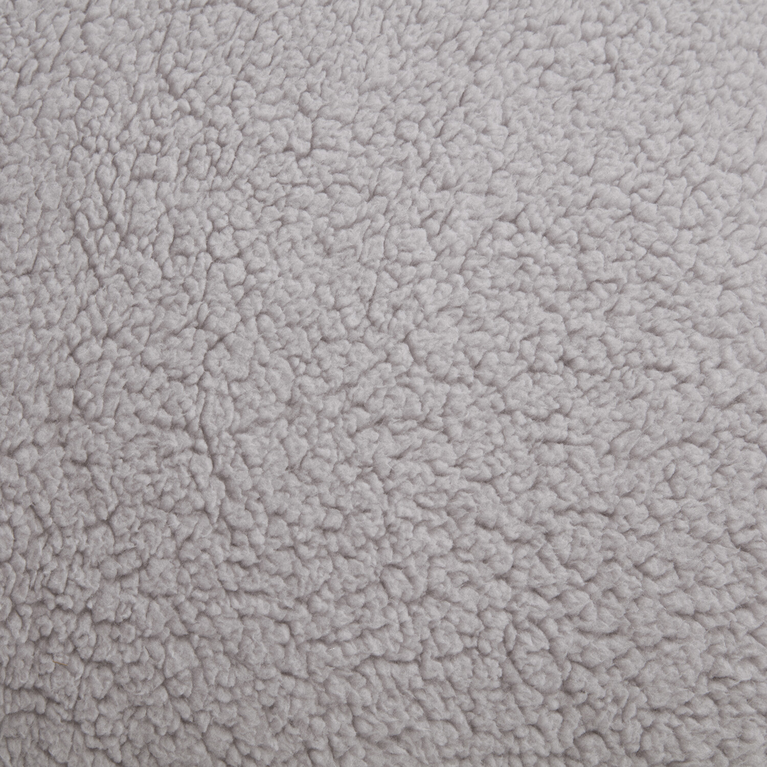 Teddy Fleece Duvet and Pillow Case Set  - Silver / Single Image 5