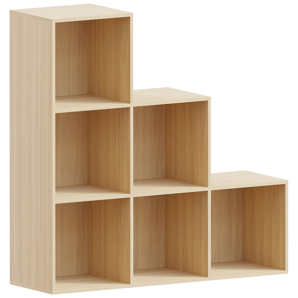 Vida Designs Durham 6 Oak Cube Staircase Storage Unit Image 2
