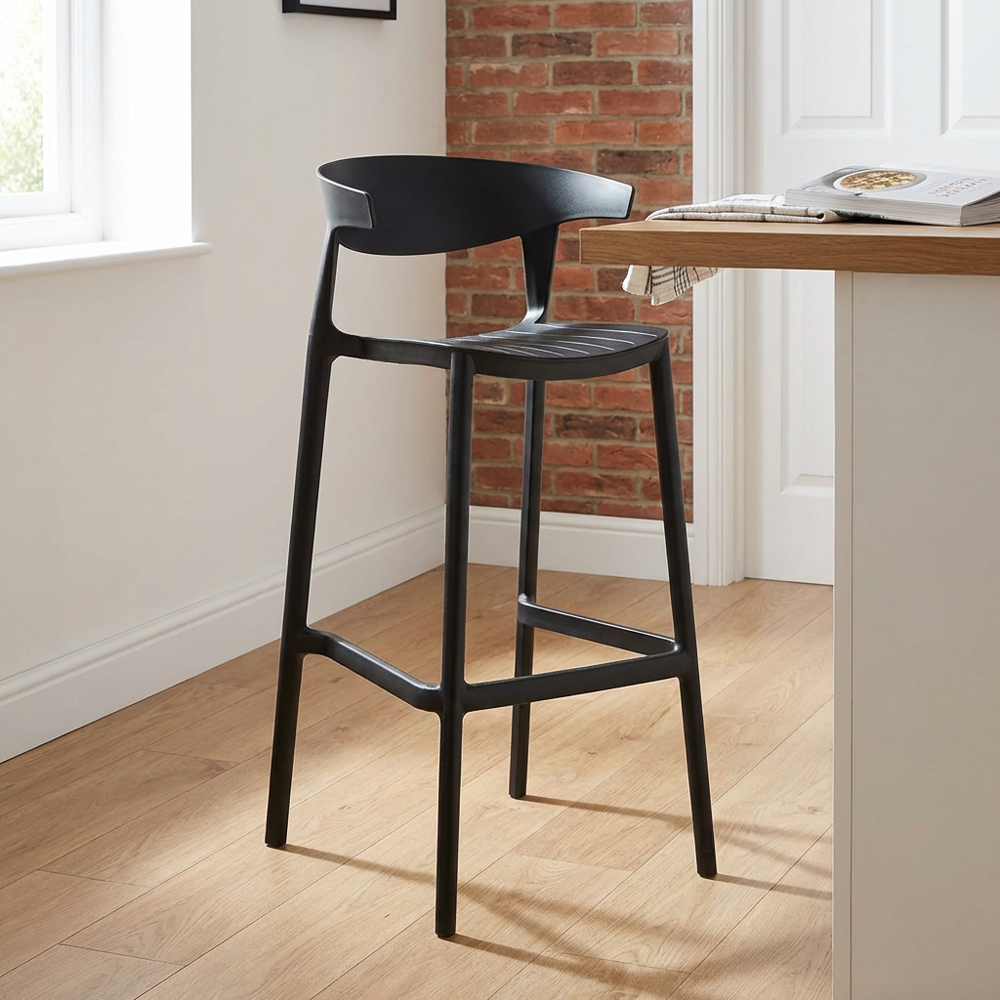 Nova Black Bar Stool Image 6