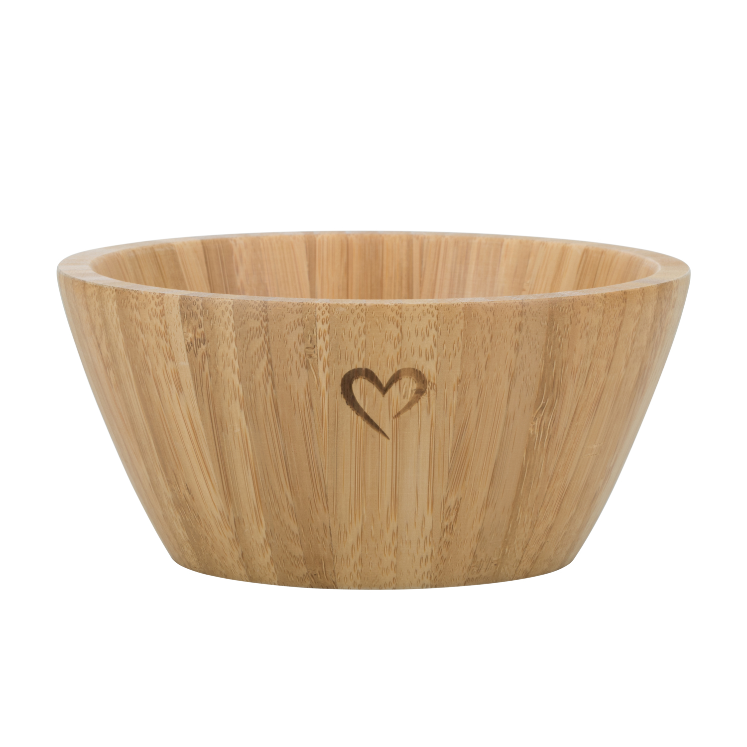 Heart Bamboo Bowl 15cm Image