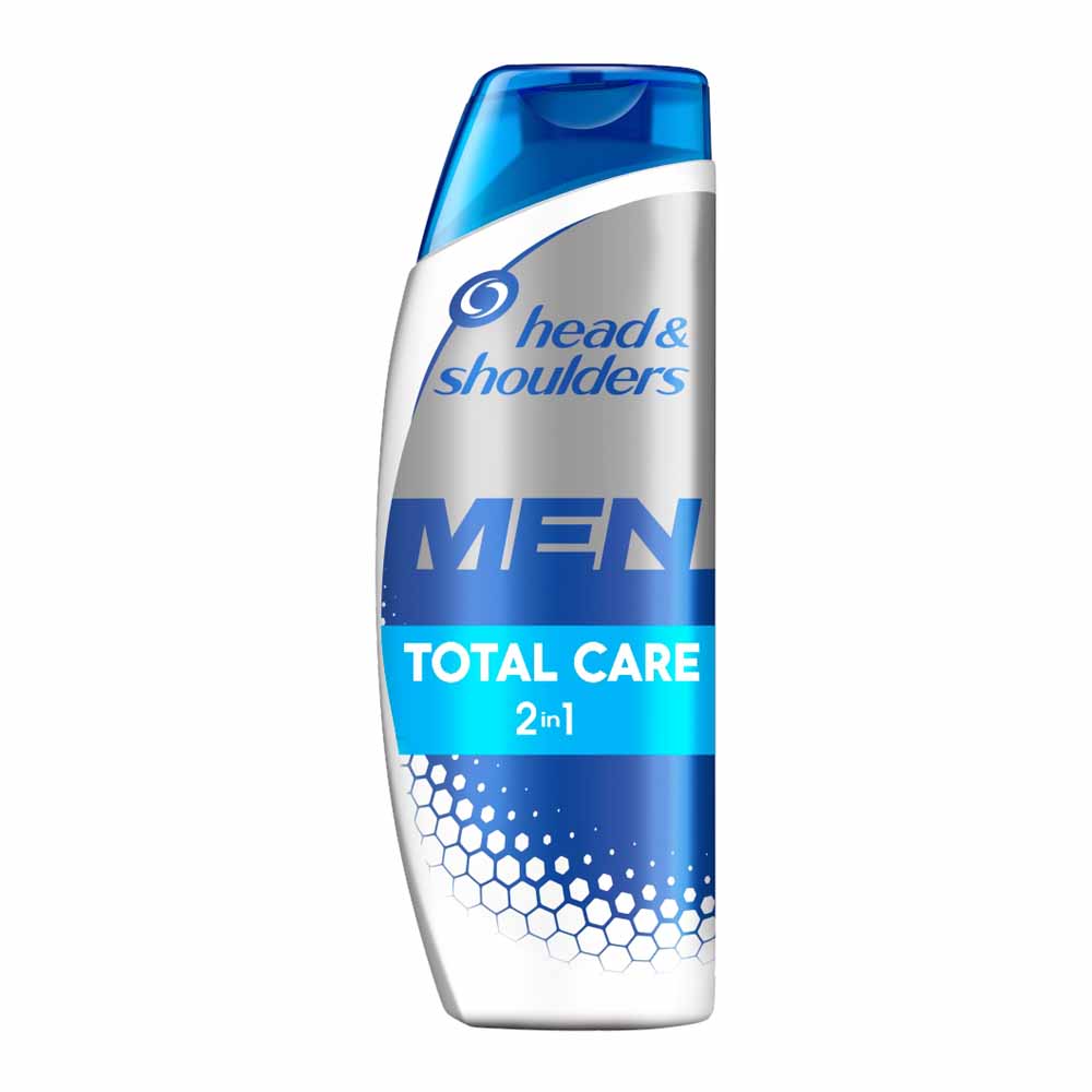 Head and Shoulders Mens 2 in 1 Total Care Shampoo 400ml Image 1