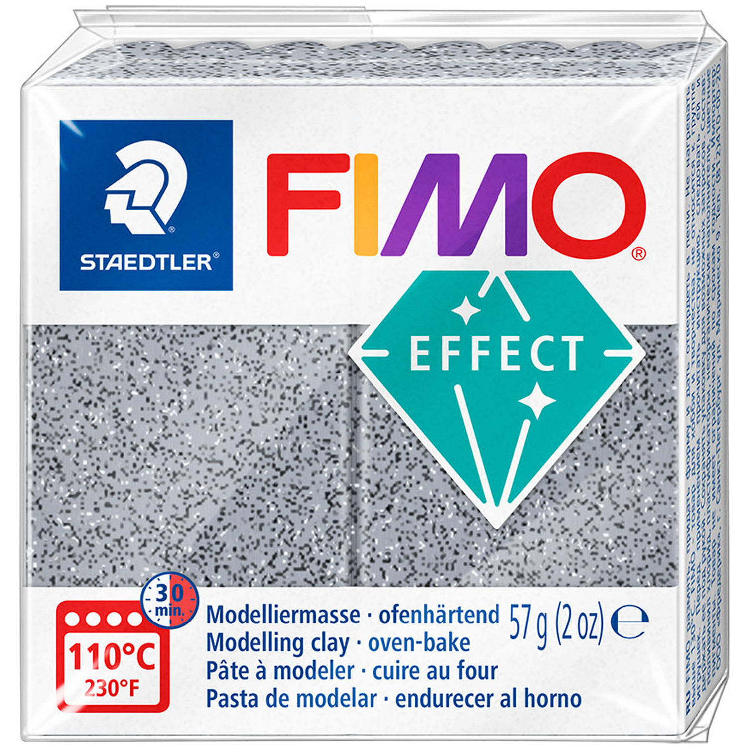 Staedtler FIMO Effect Modelling Clay Block - Granite Image 1