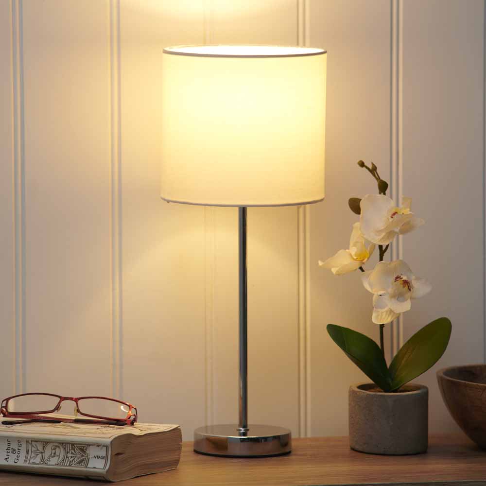 Wilko Cream Milan Table Lamp Image 4
