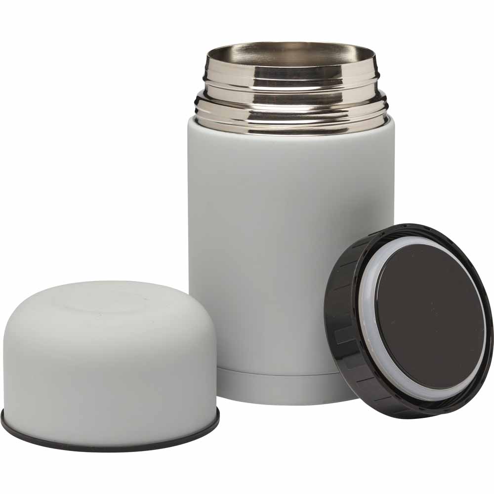 Wilko 650ml Hot Food Flask Grey Wilko