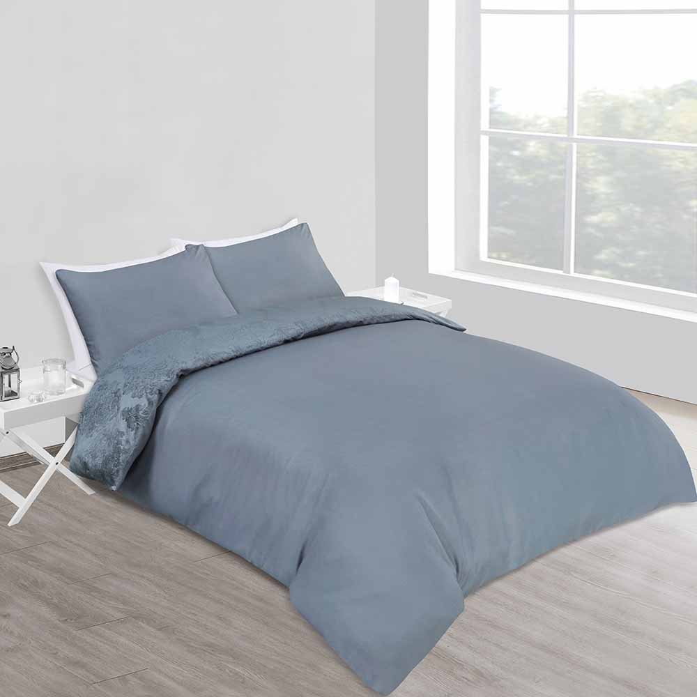 Wilko Double Damask Reversible Duvet Set Wilko