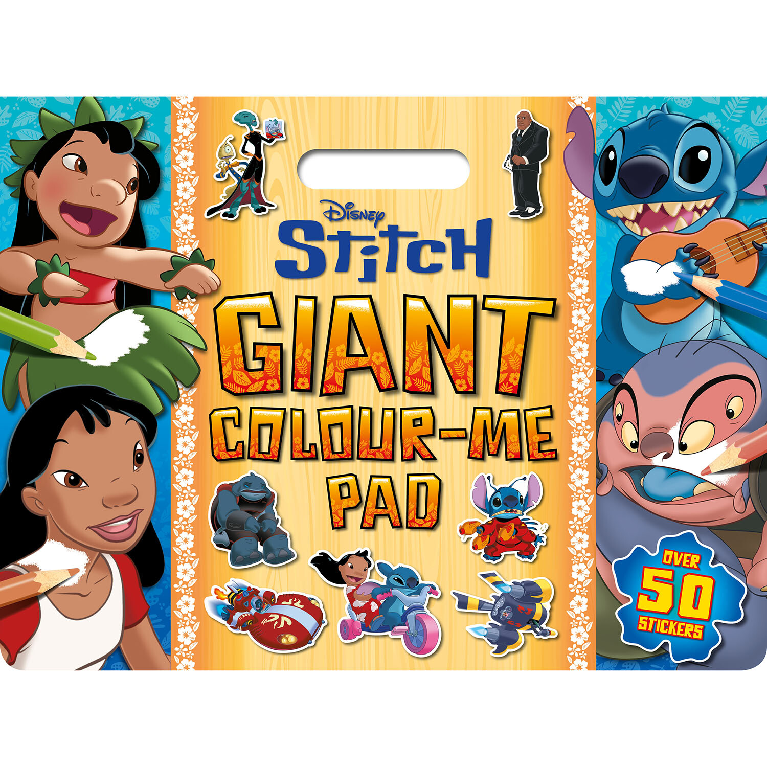 Disney Lilo and Stitch Giant Colour Me Pad - Multicolour Image 1