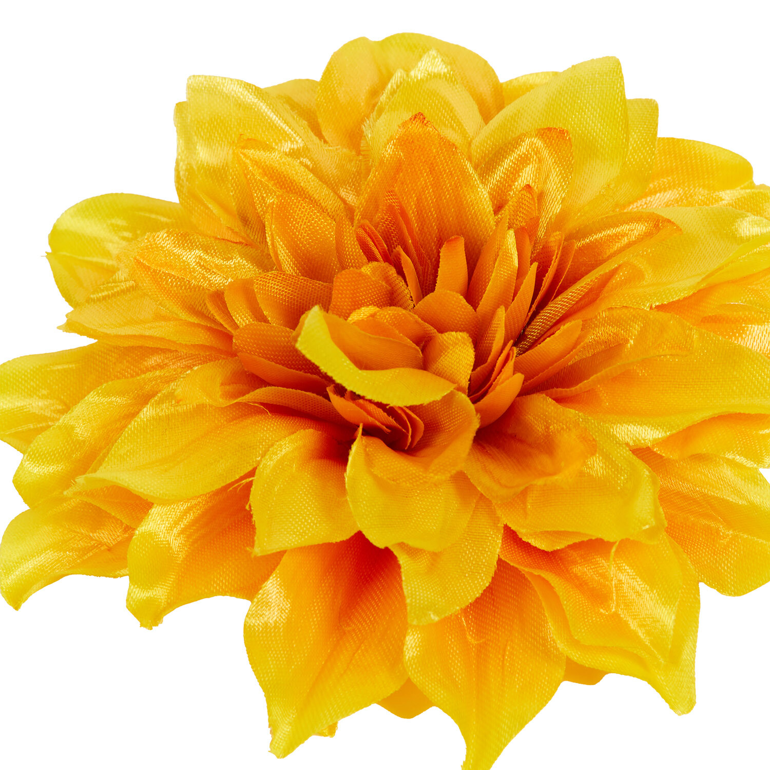 Pack of 2 Large Flower Clips - Yellow Image 4