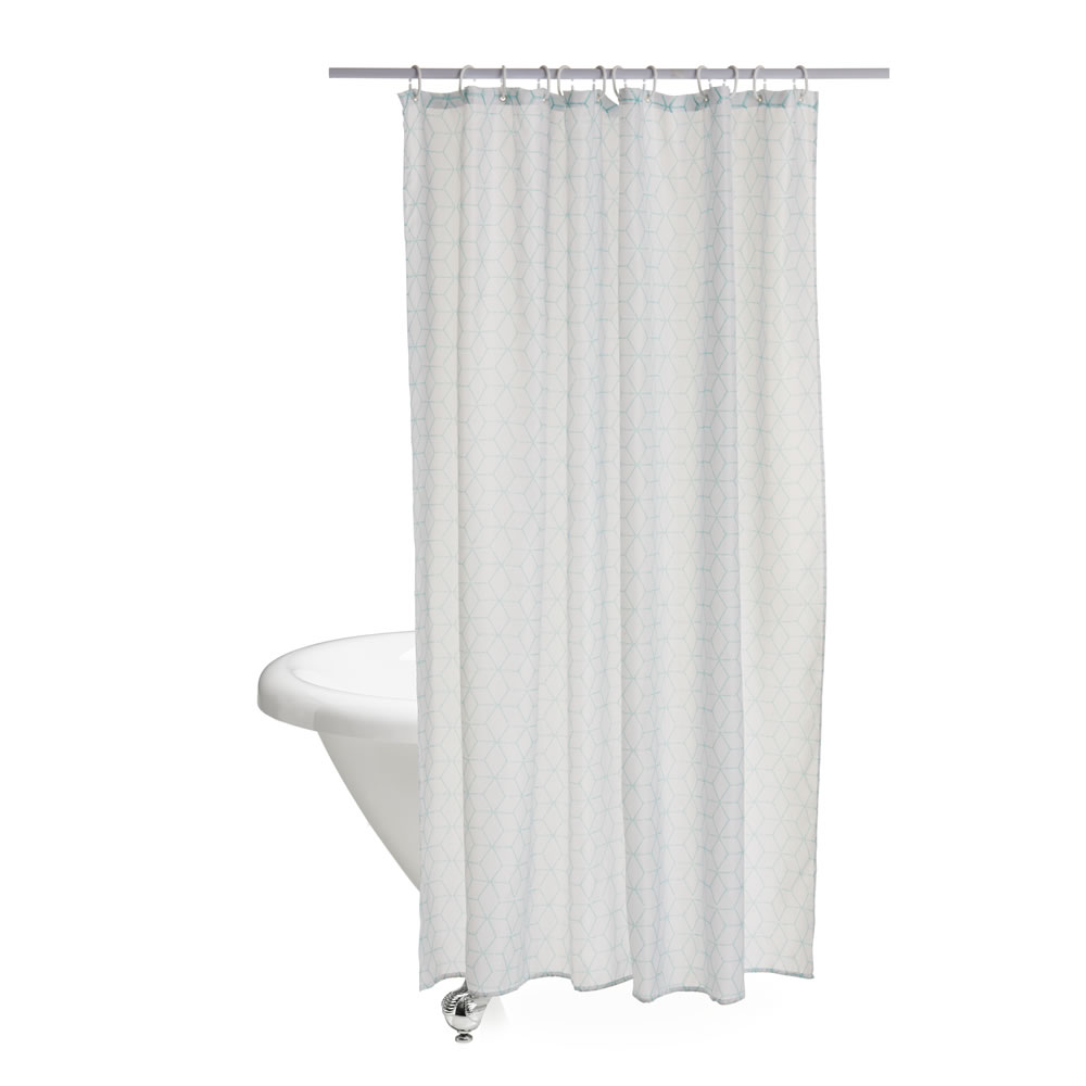 Wilko Symmetry Shower Curtain Image
