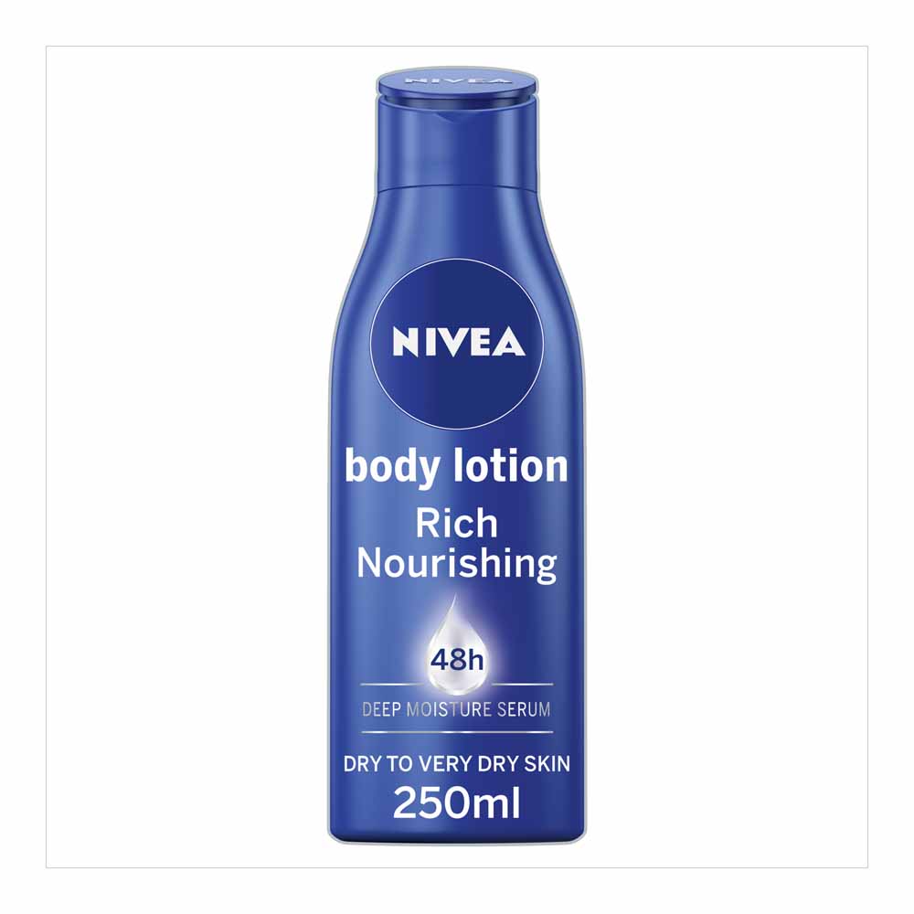 Nivea Rich Nourishing Body Lotion for Dry Skin 250ml Image