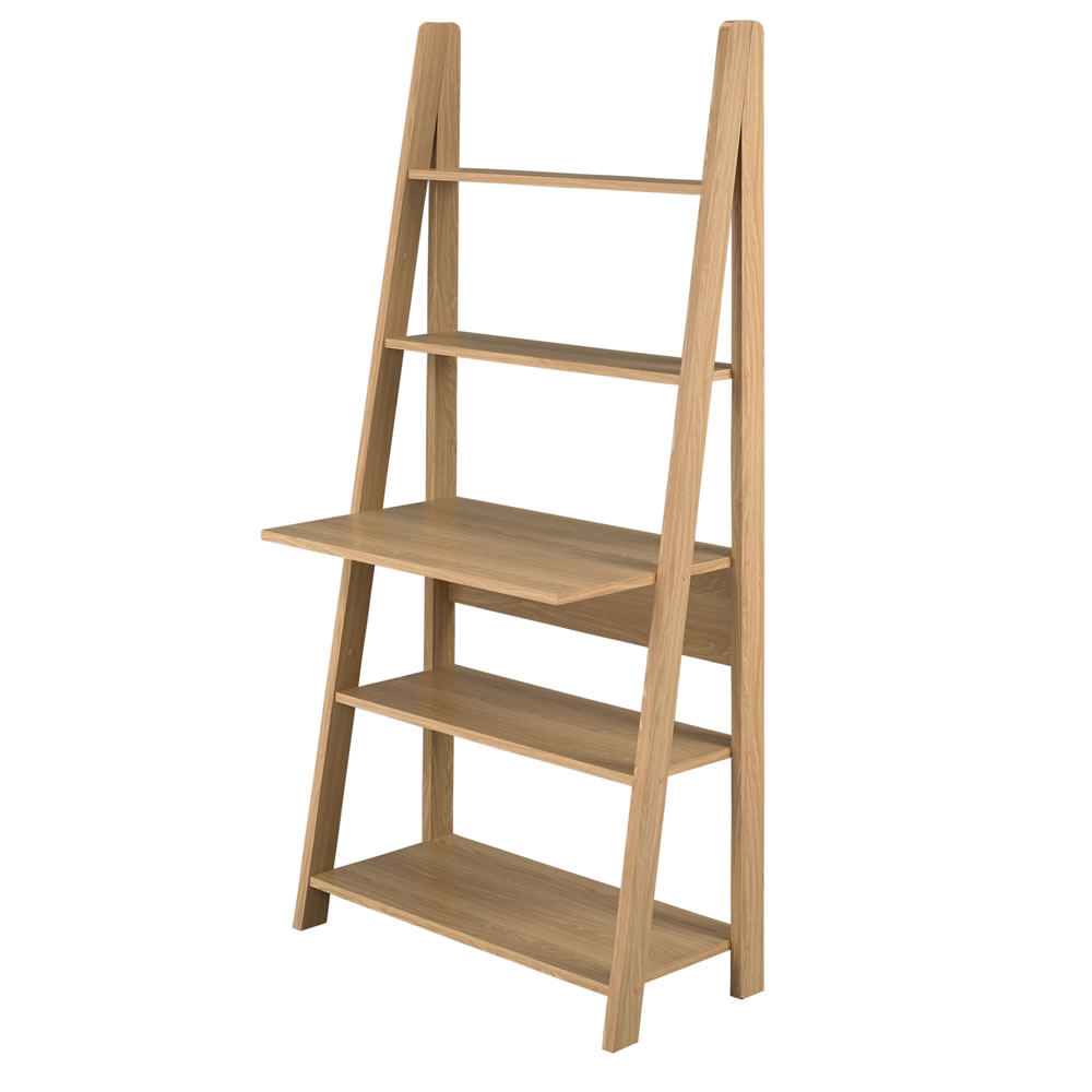 Wilko Scandinavia Ladder Desk Oak Wilko Scandinavia Ladder Desk Oak Image 1