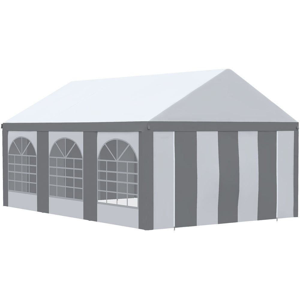 Outsunny 6x4m Gazebo Tent Grey Image 2