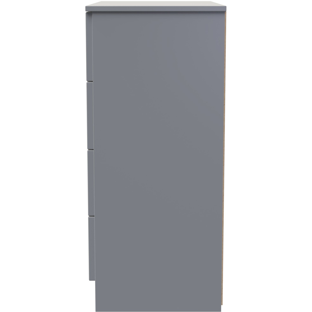 Crowndale Milan 4 Drawer Dusk Grey Chest of Drawers Ready Assembled Image 3