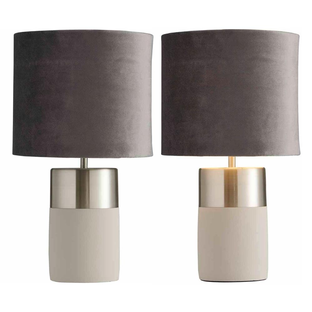 Wilko Grey Concrete Base Table Lamp Image 6