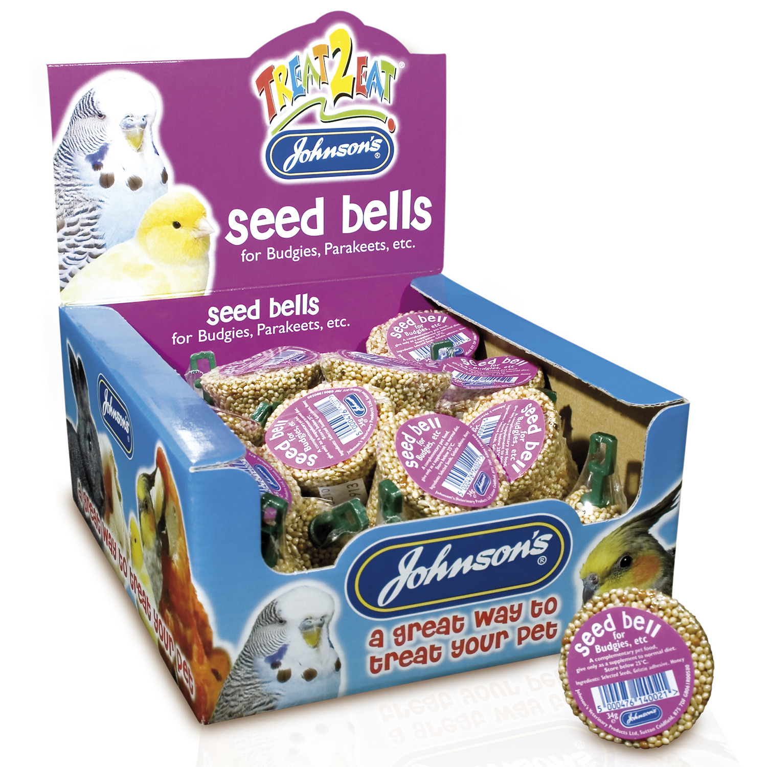 Treat2Eat Seed Bell for Budgies Image