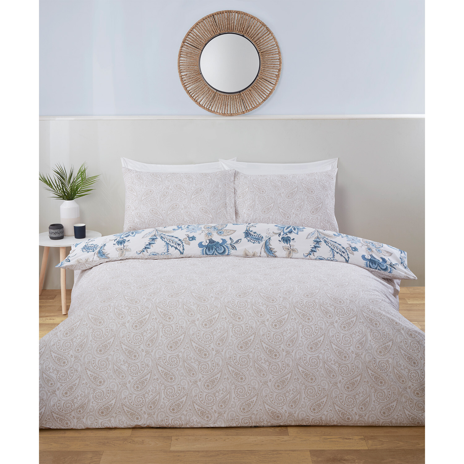 Divante Safia Super Blue King Duvet Set Image 2