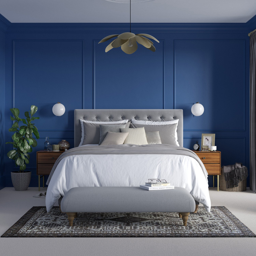 Dulux Heritage Walls and Ceilings Deep Ultramarine Velvet Matt Emulsion Paint Tester Image 4