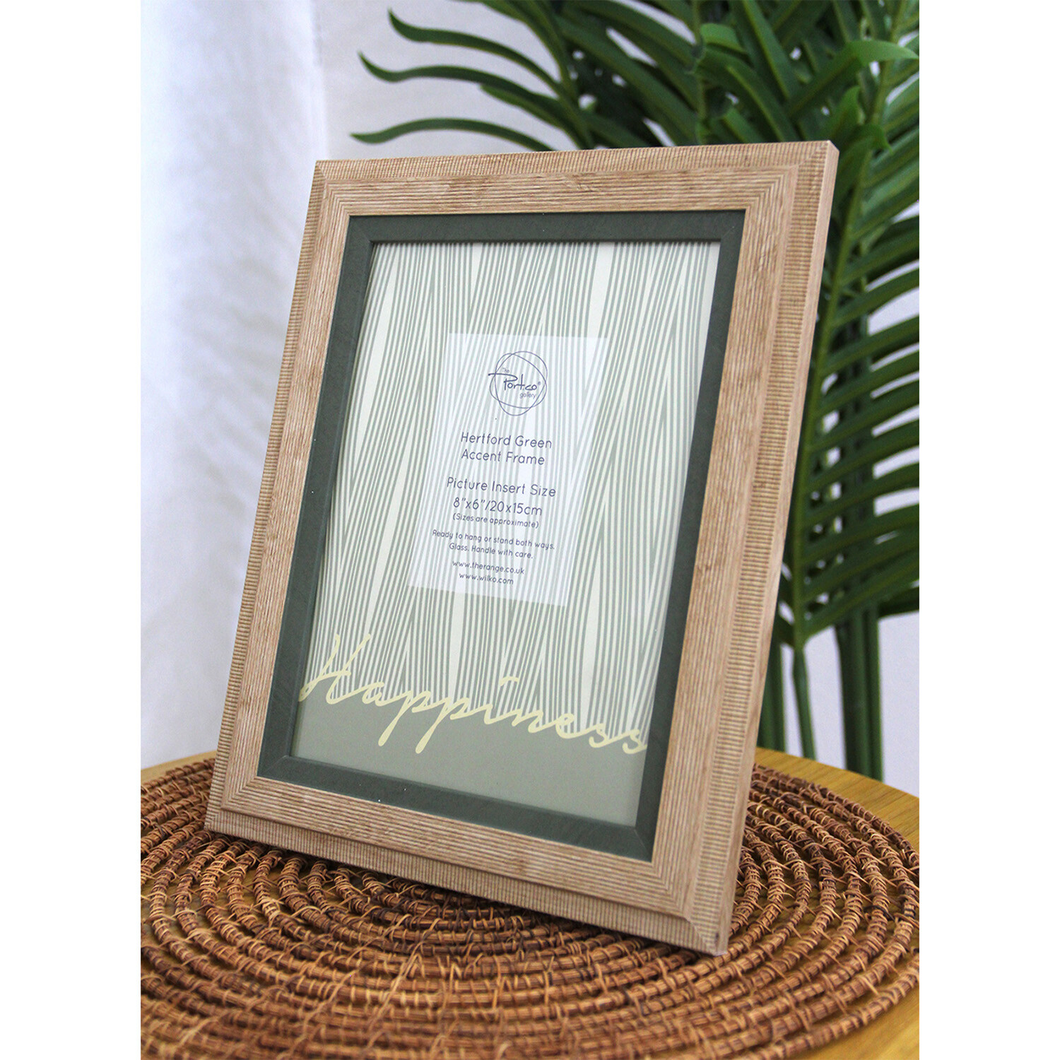 Hertford Green Accent Frame - Natural / 8x6in Image 3