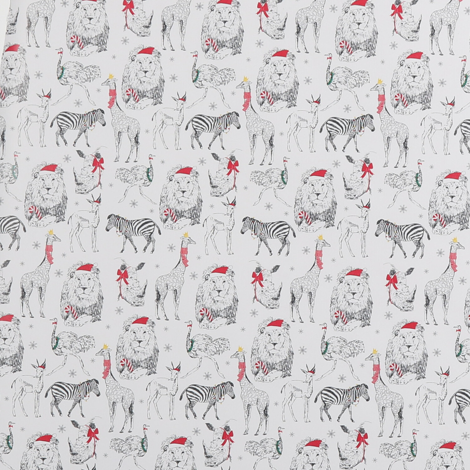 Festive 4m Animal Wrapping Paper Assorted Image 2