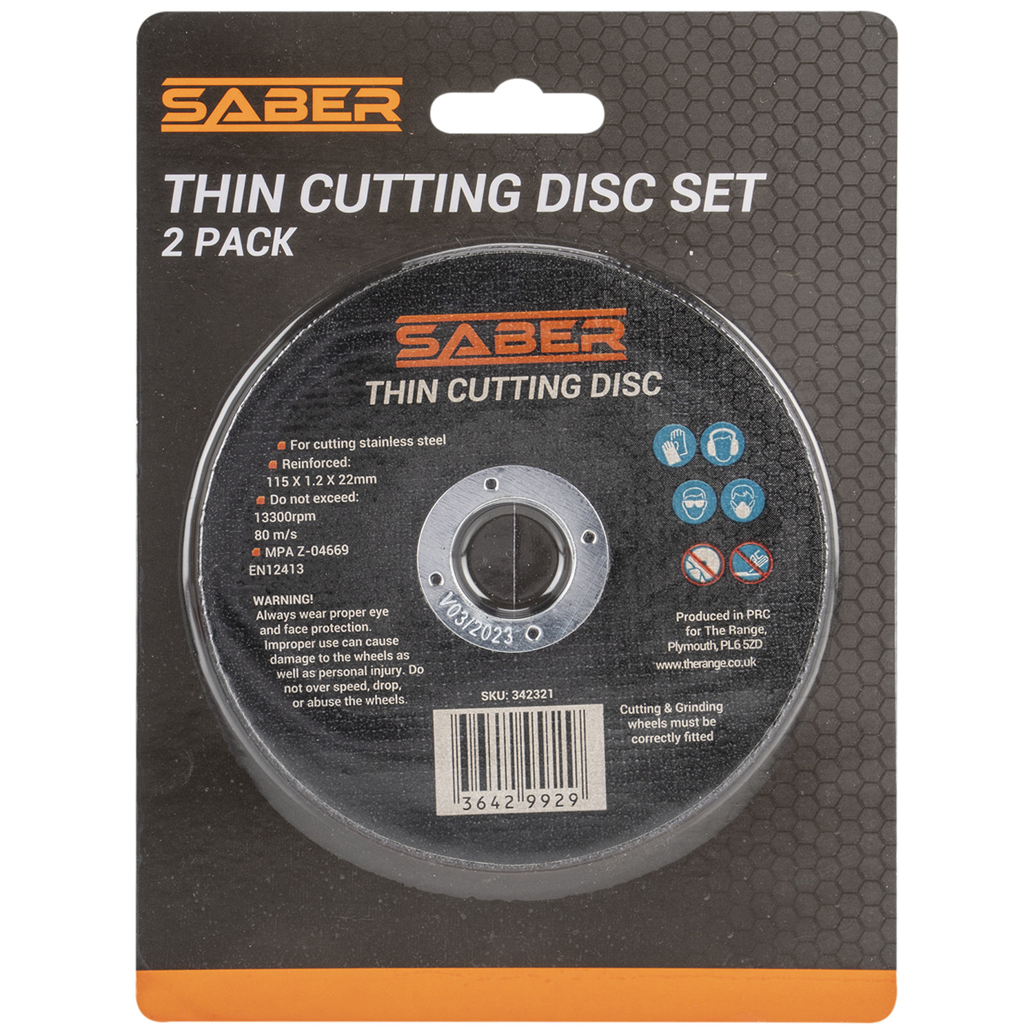 Saber Thin Cutting Disc Plate 2 Pack Image