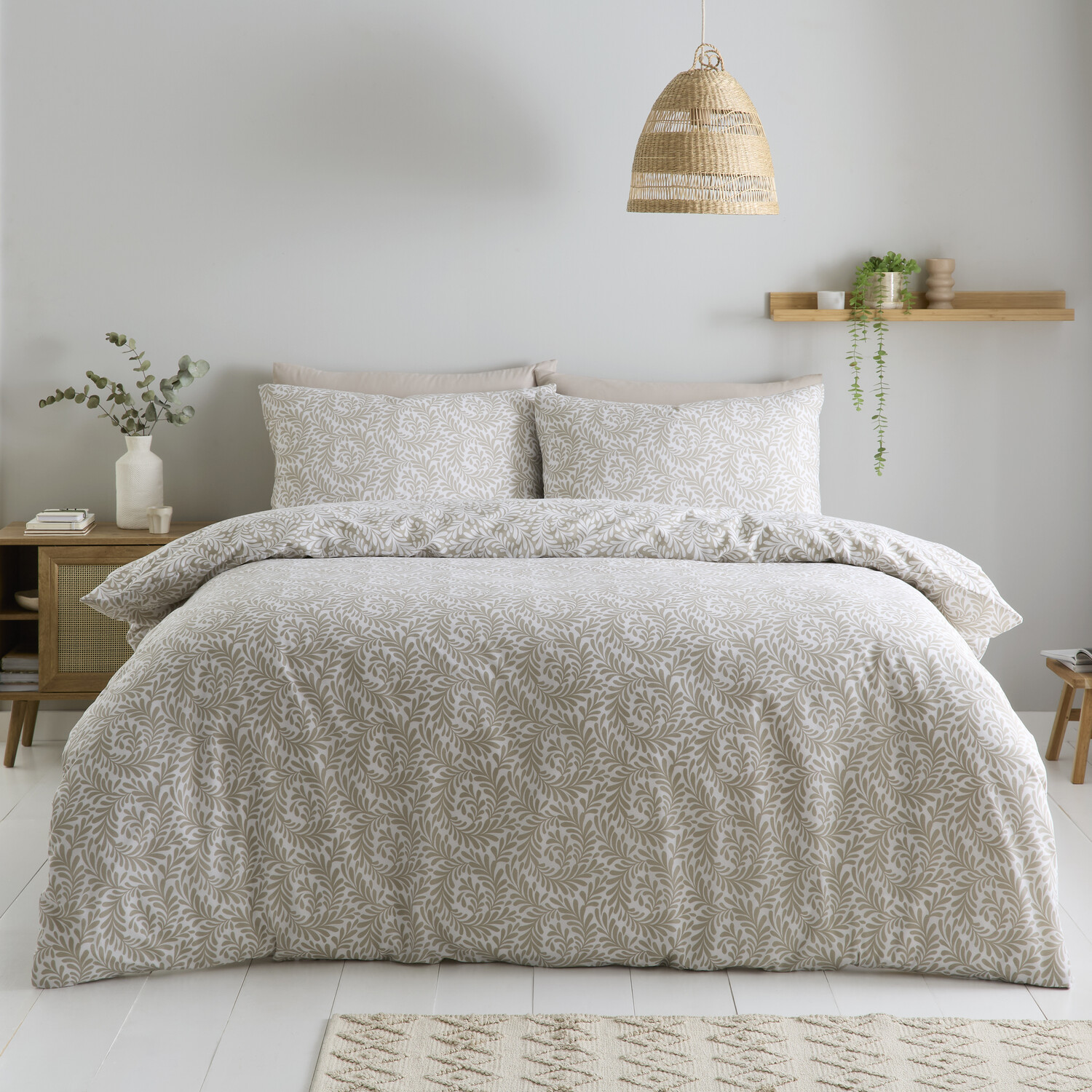 Everly Duvet Set Natural Superking Image 1