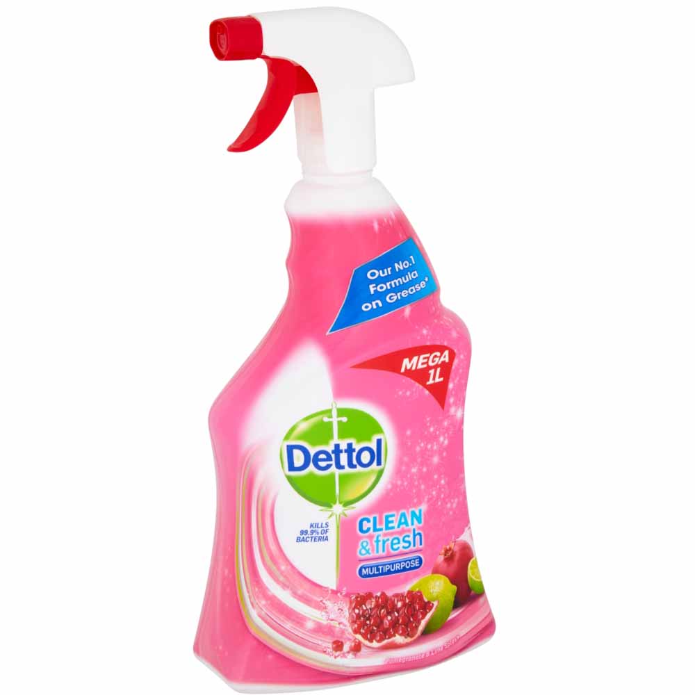 Dettol Power and Fresh Pomegranate and Lime Splash Multi Purpose Spray 1L Image 3