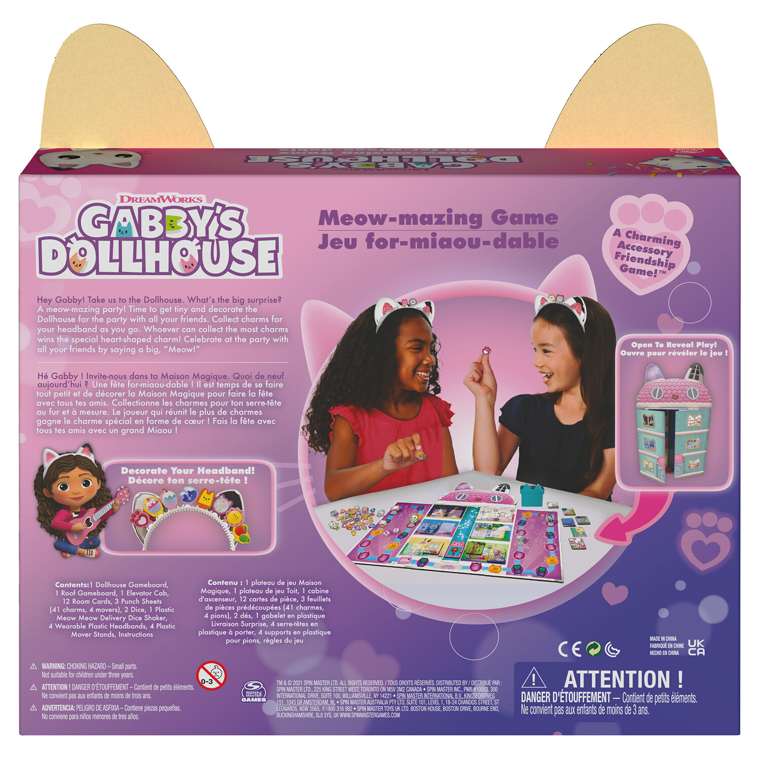 Dreamworks Gabby's Dollhouse Meow Mazing Game Playset Image 3