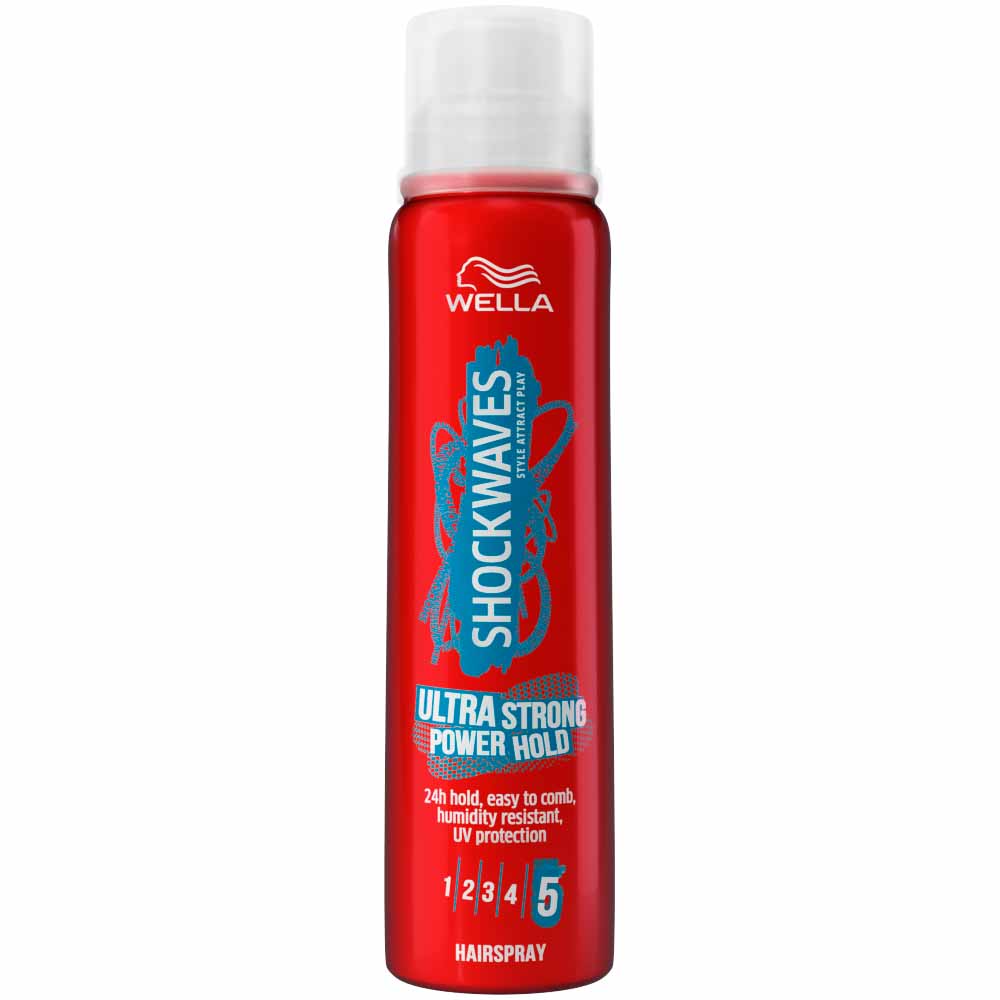 Wella Shockwaves Ultra Strong Power Hold Hairspray  250ml Image