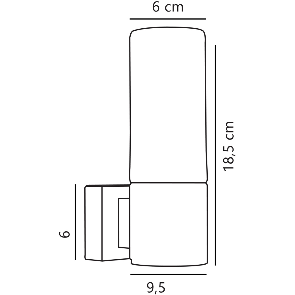 Nordlux Tangens Brushed Stainless Steel Bathroom Light Image 3