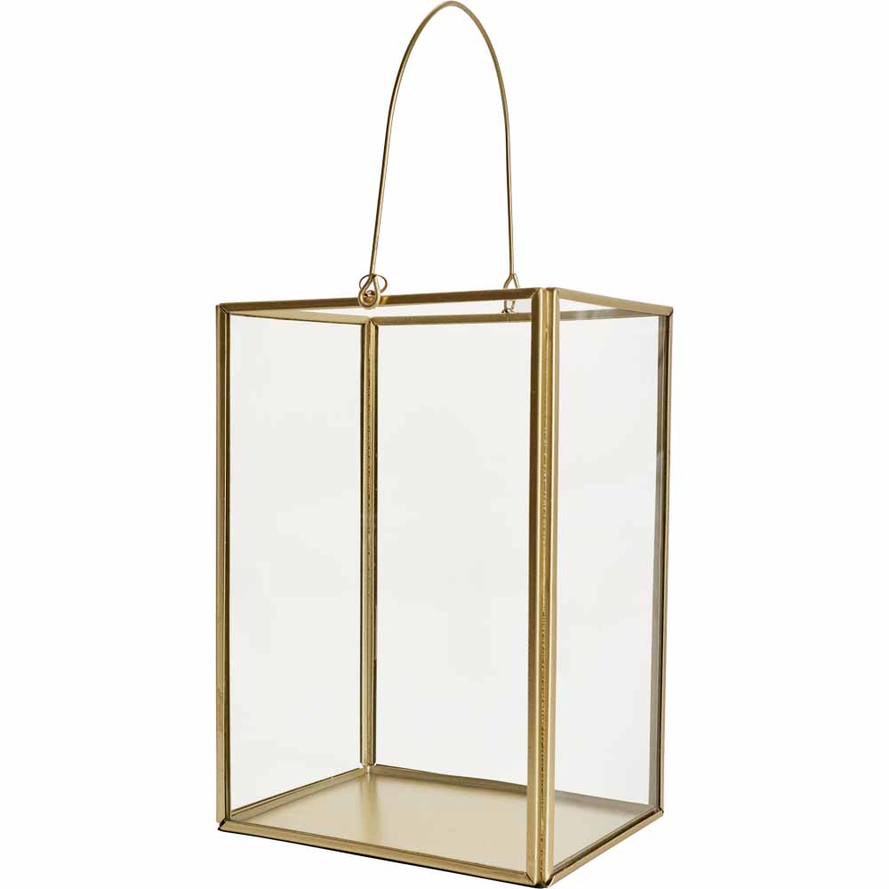 Wilko Small Lantern Gold Wilko