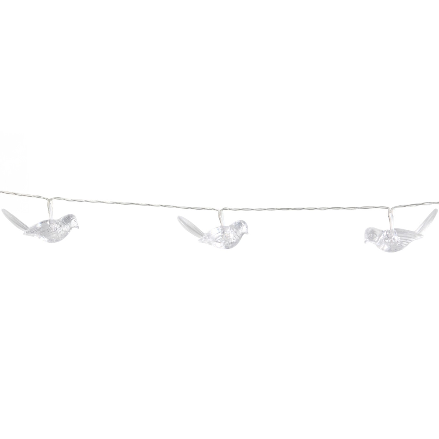 Solar Clear Bird String Light Image 6