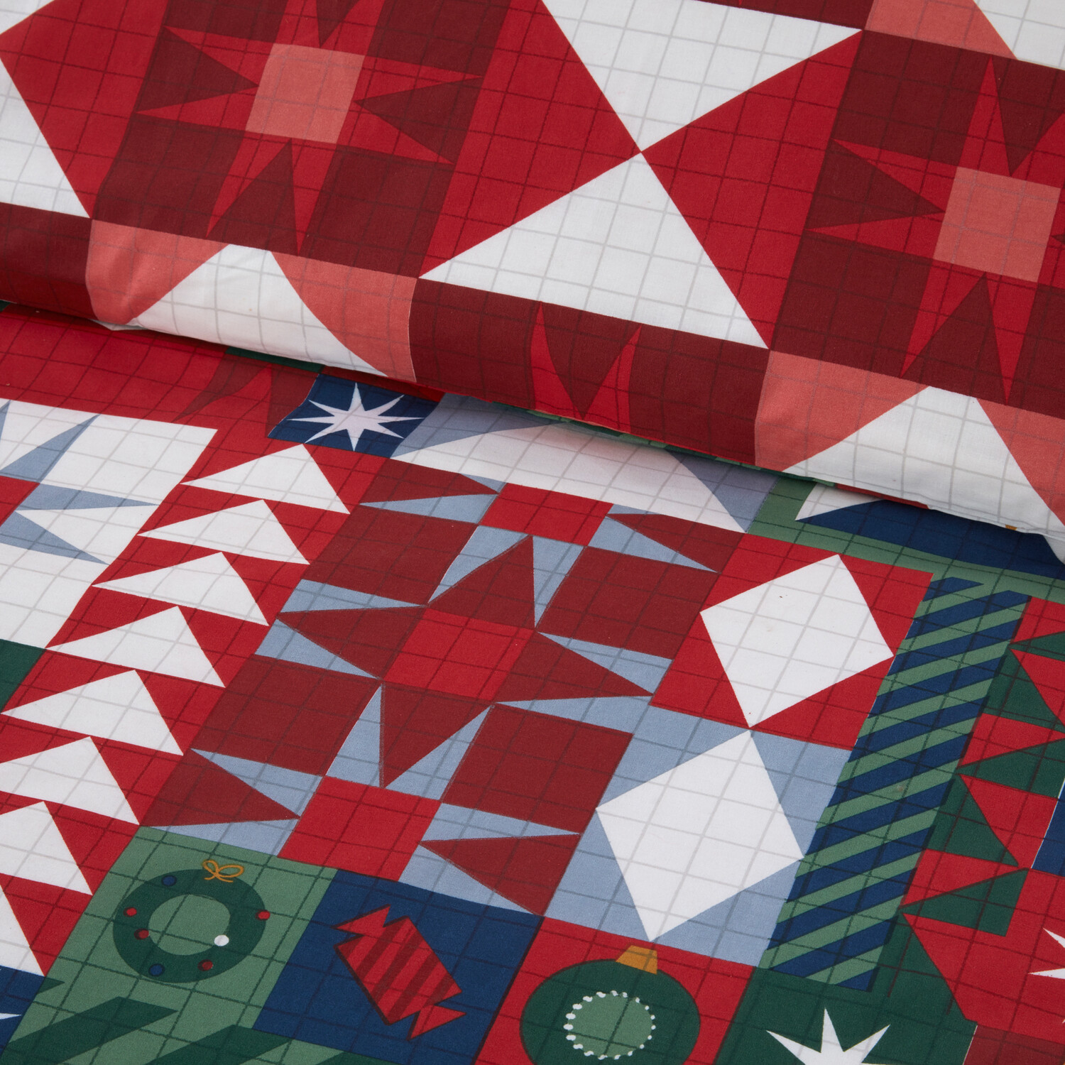 Novie Patchwork Duvet Set Multicolour King Image 2