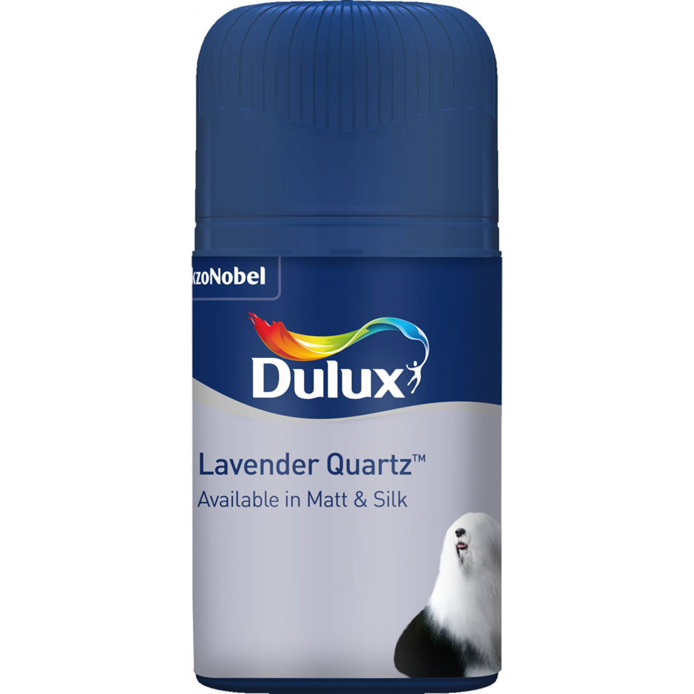 Dulux Matt Emulsion Paint Tester Pot              Lavender 50ml Image 1