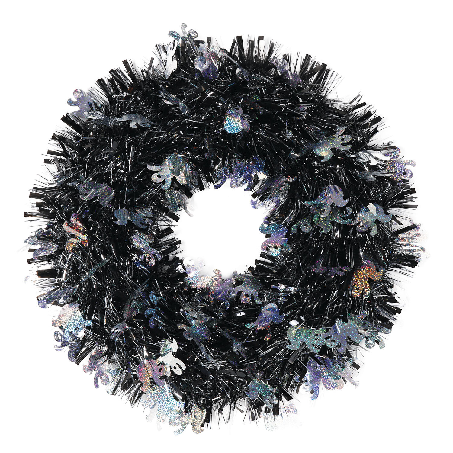 Tinsel Halloween Wreath Image 2