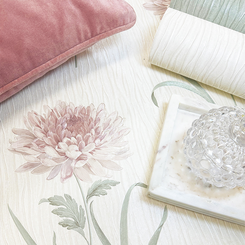 Belgravia Decor Tiffany Bella Pink Wallpaper Image 2