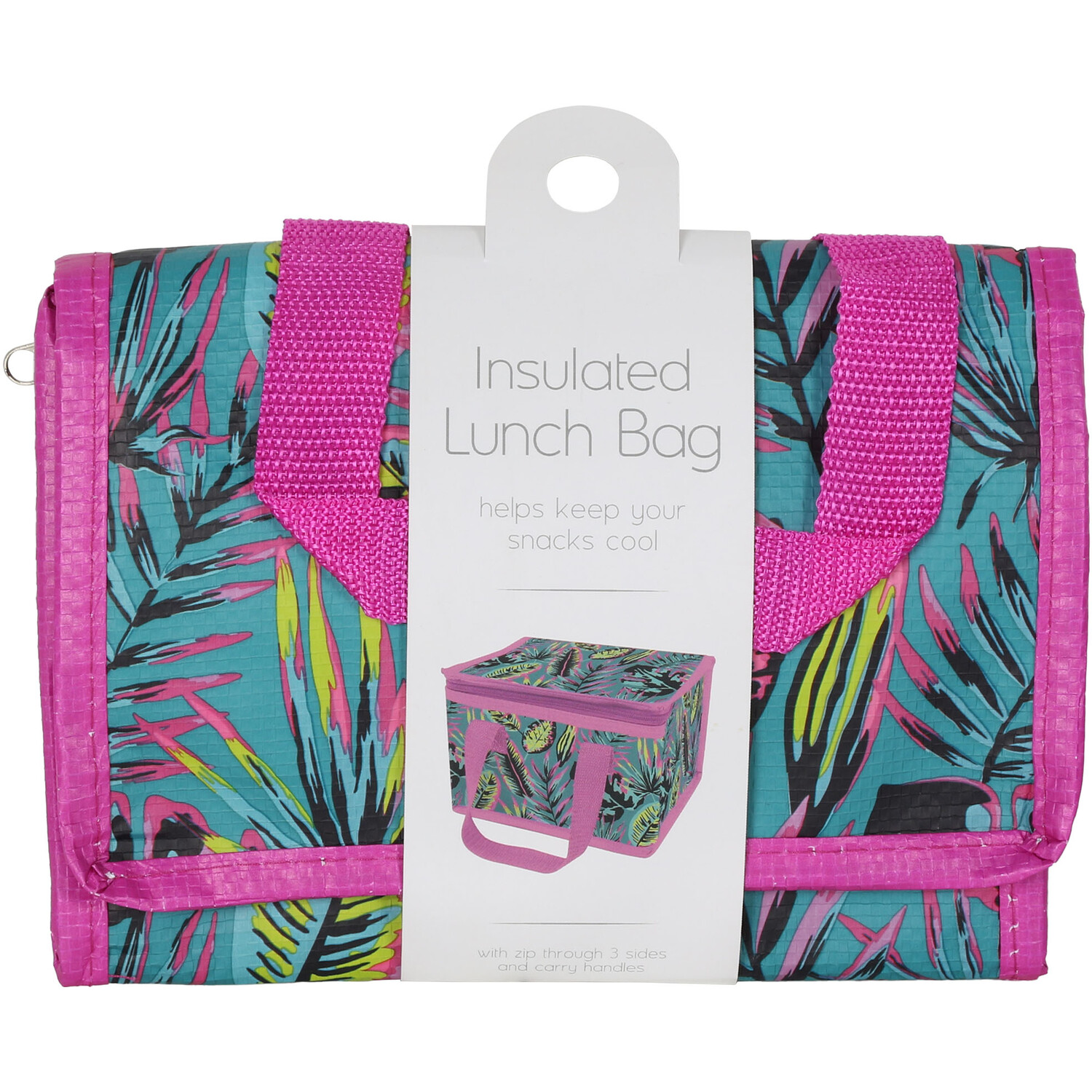 Tropical Leaves Lunch Bag Image 2