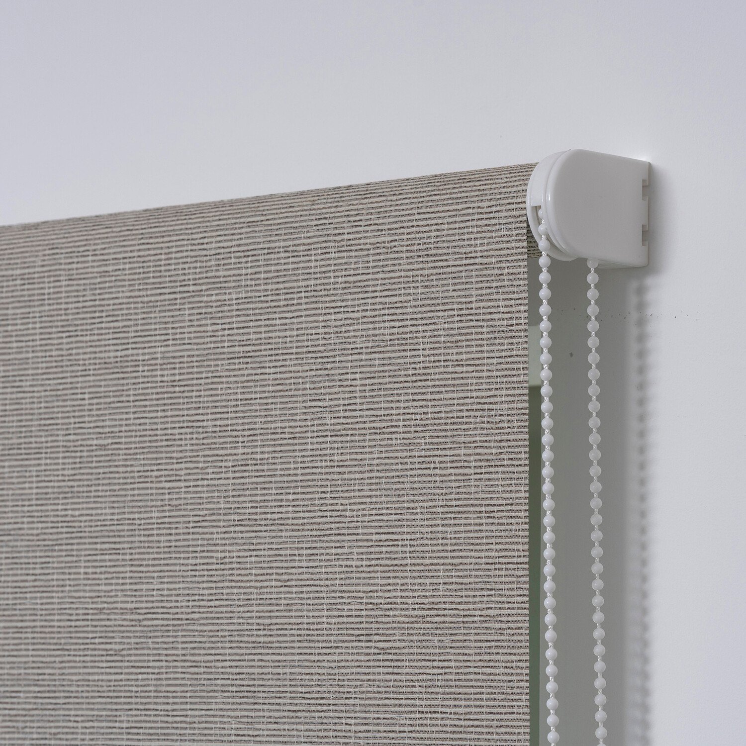 Jute Textured Blackout Blind - Cream / 90cm Image 2