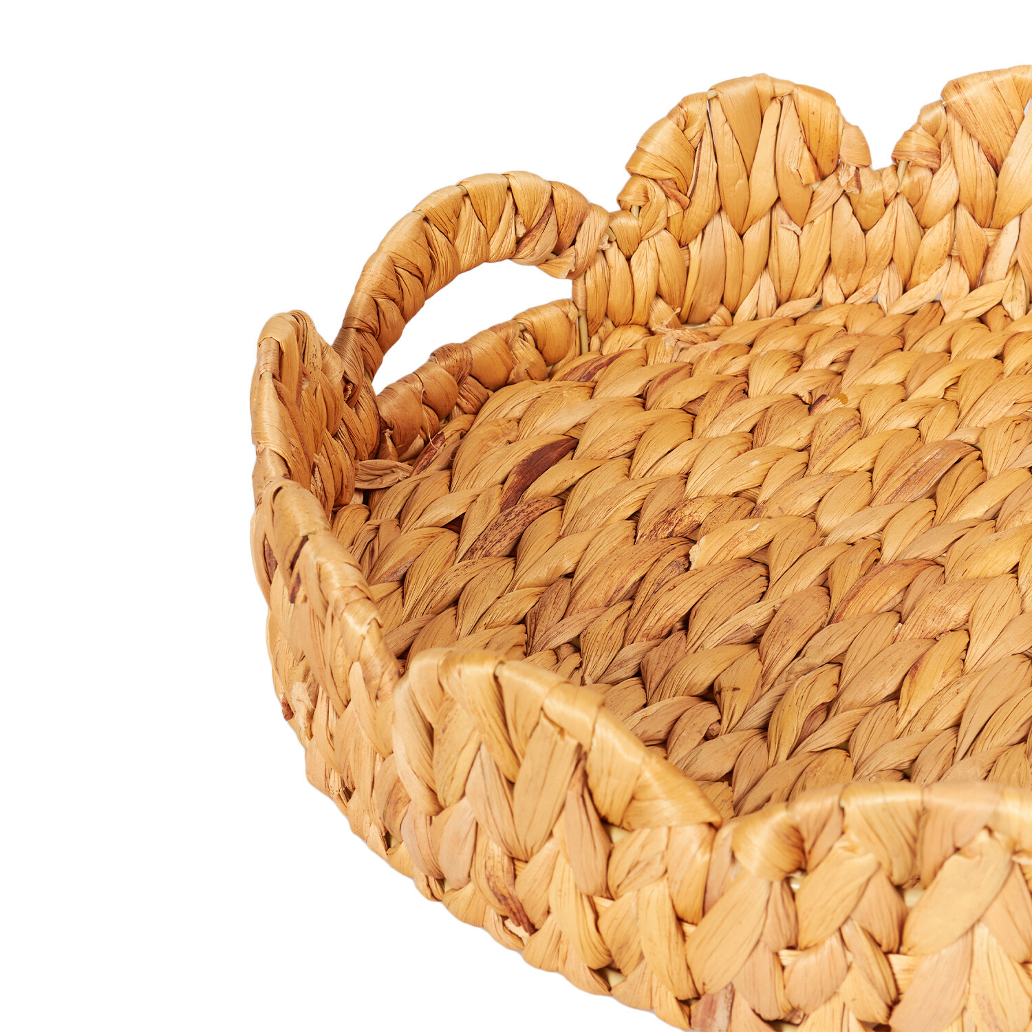 Brown Scalloped Edge Tray Ornament Image 3